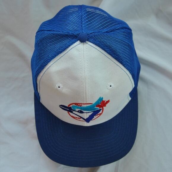 Toronto Blue Jays Vintage 1980's Trucker Mesh Snap Back Trucker Hat - Picture 7 of 13